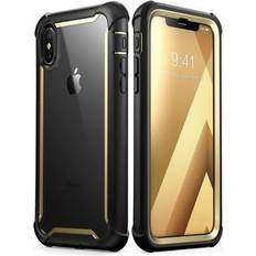 Bumpers i-Blason Ares Full-Body Rugged Clear Bumper Case for iPhone Xs Max 2018 Release, Gold, 6.5"