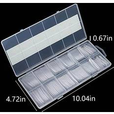 Shein Long Square Acrylic Fake Clear Nail Tips