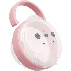 Plast Napphållare Shein 1PCS Panda Pattern PP Plastic Pacifier Case Carrying Pacifier Case Bite Toy Case Pacifier Storage CasePink