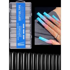 Shein No C Curve Clear Nail Tips - French Fake 0.2fl oz