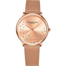 Stührling Womens Rose Gold Symphony 38mm One Size