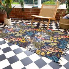Blue Carpets Tropical Cotton Blue