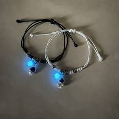 Shein Bracelets Shein pcsset Couple Glow In The Dark Astronaut Charm Bracelet