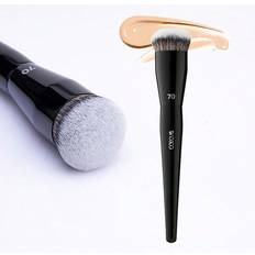 Makeup Shein 1pc Large Foundation Brush With Round Head, Professional Synthetic Hair Makeup Brush For Contouring