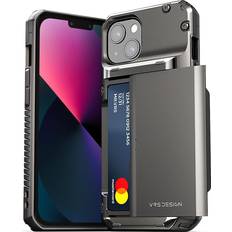 VRS Design VRS Design iPhone 13 Case [Damda Glide Pro] Metal Black Wallet Case with Card Holder