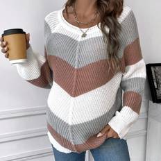 Shein Maternity Colorblock Raglan Sleeve Sweater