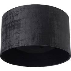 Black Shades QAZQA Velor Shade