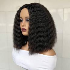 Shein Short Natural Wave Bob Wigs Middle Part Wig Low