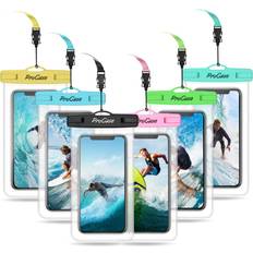 Waterproof Cases Procase [6 Pack] Waterproof Phone Pouch for iPhone 14 Plus Max, iPhone 13 12 Max, 11 Xs Max XR X 8 7 6S Plus, Galaxy S22 S22 S21 FE -Mixed