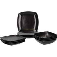 Ceramic Dinner Sets Mikasa Tops 5149357 Raven Black Dinner Set