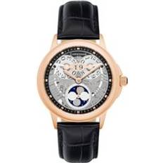 Thomas Earnshaw Watches Thomas Earnshaw ES-8245-05 Rose Plated Automatic Black W3449