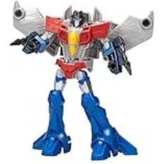 Transformers EarthSpark, Starscream Warrior Class Figur, 12,5 cm, robotleksak f�ör barn från 6 år