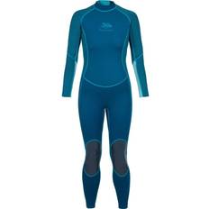 Blue Wetsuits Trespass damen neoprenanzug lox female 3mm full wetsuit cosmic blue marl Blau