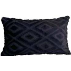Shein 1pc Geometric Pattern Tufted Cushion Cover Without Filler, Polyester Throw Pillowcase For Home Decor Pillow Case Black