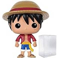 Funko Pop! Anime: One Piece Monkey D. Luffy Vinyl Figure Bundled with Pop BOX PROTECTOR CASE