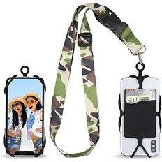 Gear Beast Universal Crossbody Pocket Cell Phone Lanyard Compatible with iPhone, Galaxy & Most Smartphones, Includes Phone Case Holder,Neck Strap