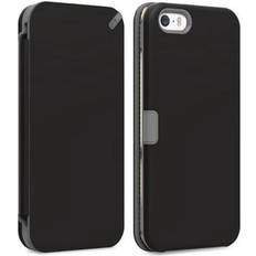 Mobile Phone Accessories Puregear BLACK FOLIO WALLET CASE COVER CARD SLOT STAND FOR APPLE iPHONE 5/5s/SE 2016