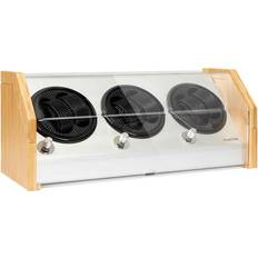 Watch Boxes Klarstein Garonne 6 winder, 3 turntables, 6 watches, 3 speeds, 4 modes, bamboo