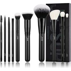 Makeup Brushes Set 10pcs Powder Foundation Eyeshadow Eyeliner Brush with Mixed Goat Hair Concealer Blush Eyebrow Broach