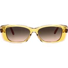 Dior Solbriller Dior Dame Uld Stilfulde Highlight Briller - Gul