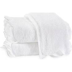 Cotton Terry Bath Towels Matouk Cairo Scallop Bath Towel Toalla de baño Blanco (132.1x76.2cm)