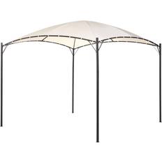 Beliani Paviljonger & Tillbehör Beliani Trädgårdspergola Vomero Beige/Svart