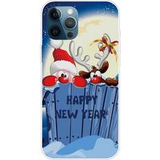 MAULUND iPhone 14 Pro Max Skal TPU-plast Jul-tema Happy New Year