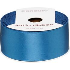 Panduro Hobby Denimblått satinband – 25 mm brett och 8 meter långt