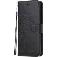 Nintendo 3DS Covers med kortholder MAULUND Nokia 5.3 Læder Flip m. Pung Ugler i Træ Sort