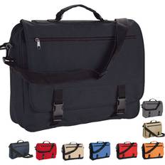 Black - Men Messenger Bags eBuyGB Mens black messenger satchel briefcase work college school utility shoulder bag