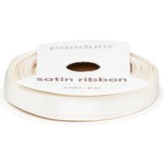 Panduro Hobby Beige satinband – 6 mm brett och 8 meter långt
