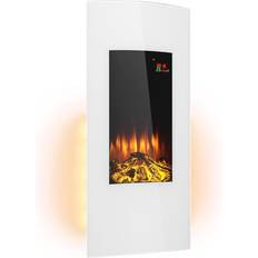 Cheminées Klarstein Cheminée électrique encastrable Lamington Effet flamme LED Blanc