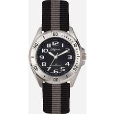 California Klockor California barnklocka nylonband, svart, 38 mm