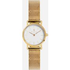Black Oak Armbandsur Black Oak Gerardii Petite damklocka guld/vit, 24 mm
