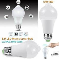 Ranpo 12W 16 LEDs E27 12W 18W 220V Auto PIR Motion Sensor LED Bulb