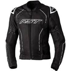 Black Motorcycle Jackets Rst S1 Mesh Motorcycle Textile Jacket - Black/White Man