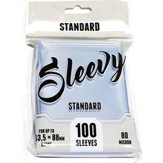 Tilbehør til brætspil Sleevy Standard Sleeves 63,5x88mm: Clear Transparent 100 Kortlommer