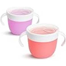 Munchkin Vällingdoserare & Förvaringsburkar Munchkin Snack Catcher for Toddlers, Baby Snack, Pink/Purple, 2 Pack