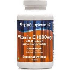 Simply Supplements Vitamin C 1000mg Rosehip Citrus Bioflavonoids 120 pcs