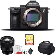 Digital Cameras Sony Alpha a7 III Full Frame Mirrorless Digital Camera with FE 85mm f/1.8 Lens & More Bundle Kit