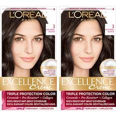 Loreal black hair dye L'Oréal Paris Excellence Creme Dye Pack