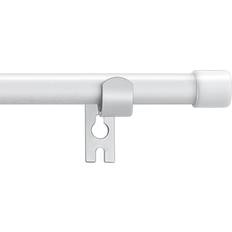 Alskarhem White Curtain Rods 30 to 88 Inch 5/8 Inch Small