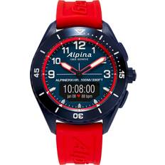 Alpina mäns analog digital kvarts med gummiarmband AL-284LNRW5NAQ6, röd