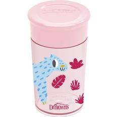 Dr. Brown's Spillfria muggar Dr. Brown's 360 Tumlare Utan Pip Rosa Hand 300ml