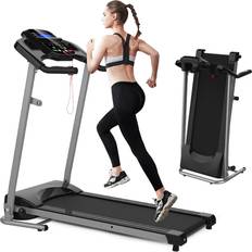 Fitness Machines Majnesvon Folding Treadmill, 2.25HP Electric Treadmill for Home with Bluetooth and Incline, Portable Fitness Running Workout for Small Space Home Gym Equipment, MP3