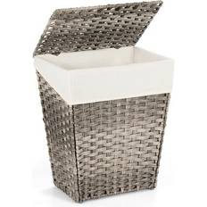 Iron Laundry Baskets & Hampers Costway Foldable Hamper