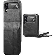 MTP Products Card Serie Samsung Galaxy Z Flip4 Wallet Hülle Schwarz
