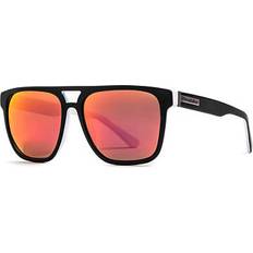 Horsefeathers Trigger Sunglasses - Matt Black/Mirror Red