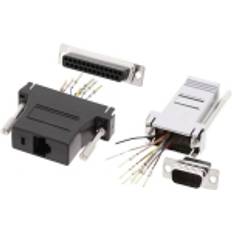 Connectors DA25-PMJ8-K-RC D-SUB-adapter D-SUB-stik 25-pol. RJ45-tilslutning