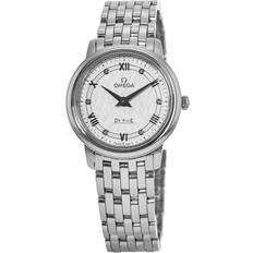 Omega Dam Armbandsur Omega Damklocka 424.10.27.60.52.002 De Ville Prestige Vit/Stål